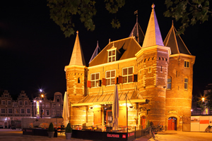 Amsterdam Night Spotlight Waag