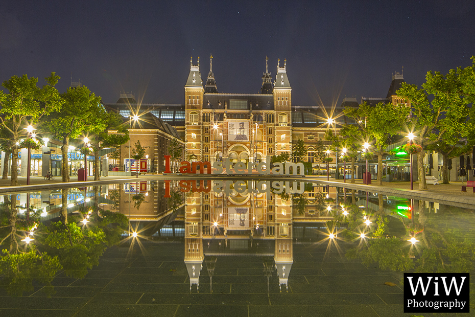 Amsterdam Nacht Rijksmuseum Museumplein amsterdambynight