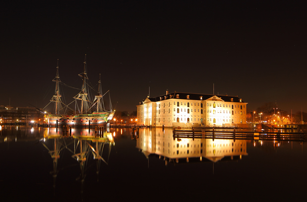 AmsterdambyNight Scheepvaartmuseum Admirality Amsterdam Night