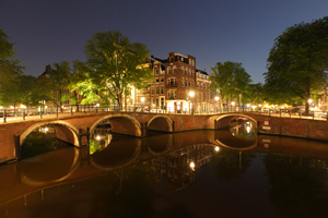 Amsterdam Nacht Spotlight Canals amsterdambynight